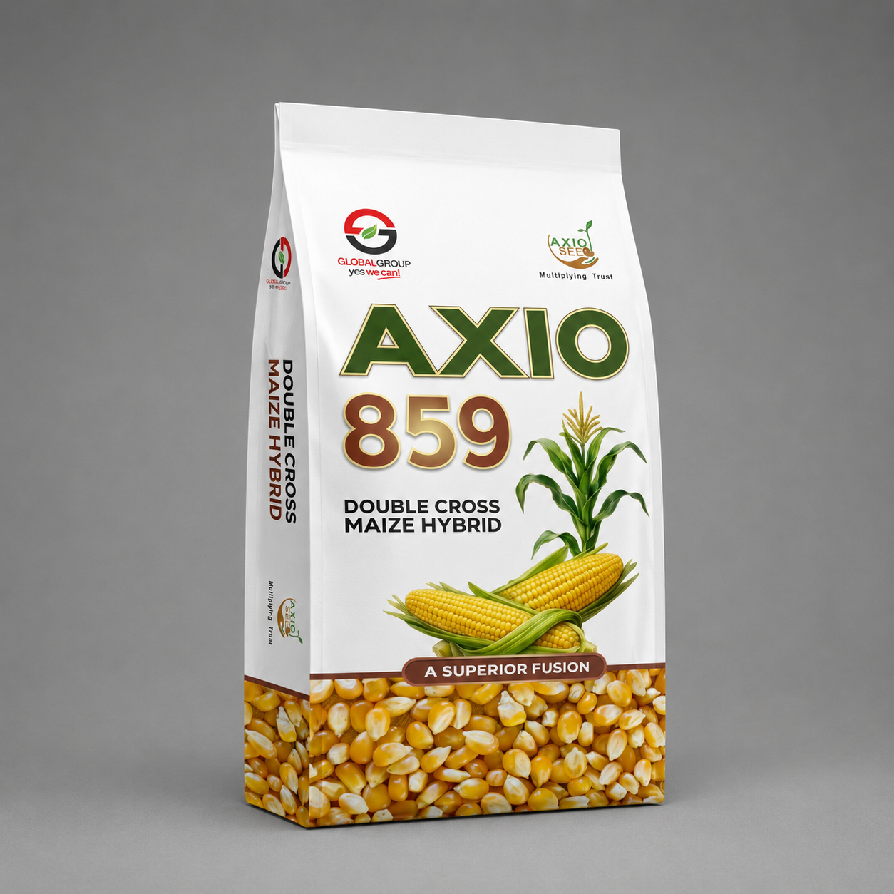 Axio-859 Double Cross Maize Seed | High-Yield Hybrid Maize Variety by Axio Seeds – Global Group