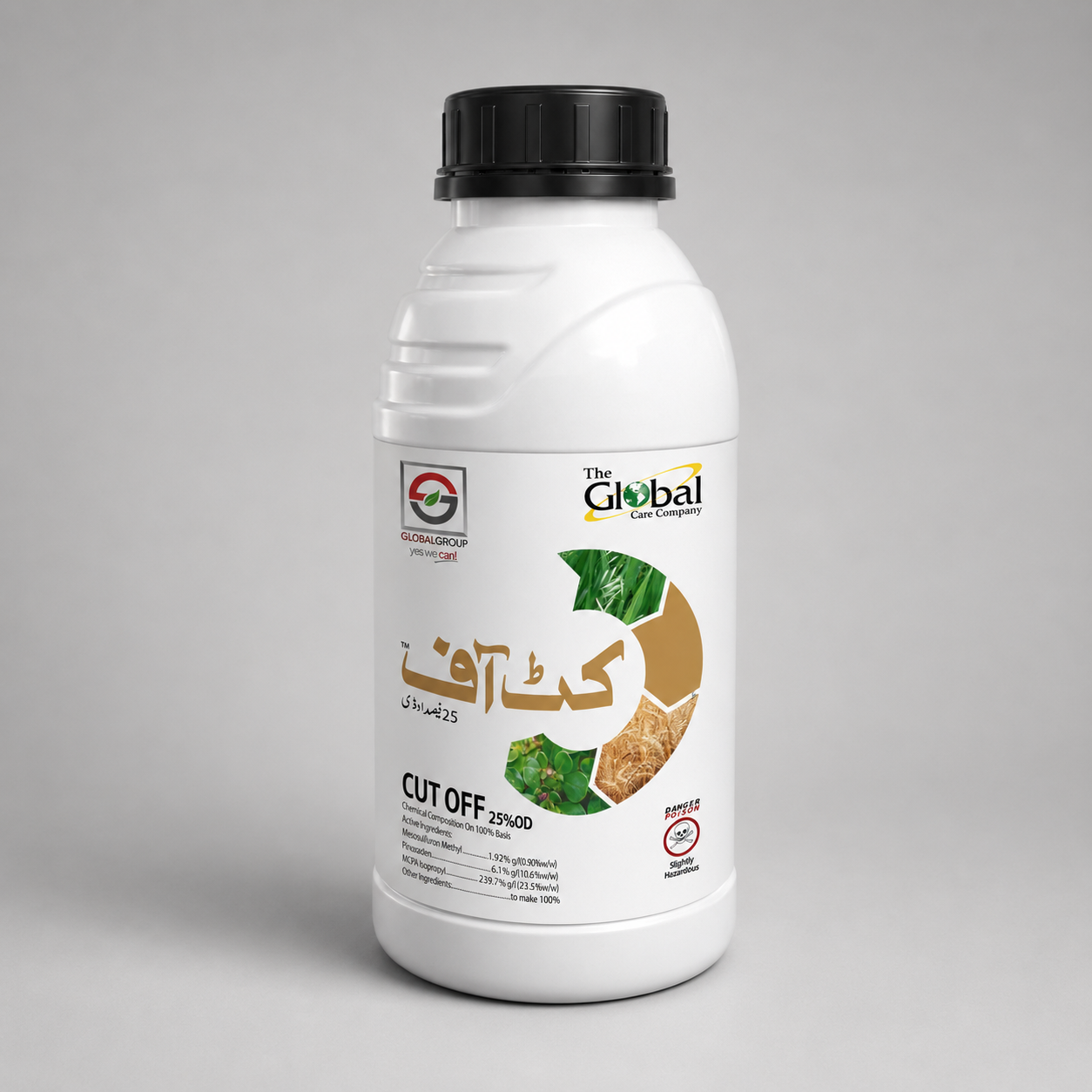 Cut Off (Mesosulfuron Methyl + Florasulam + MCPA Isooctyl 25% OD) Herbicide | Triple-Action Wheat Weed Control by Global Care Company – Global Group