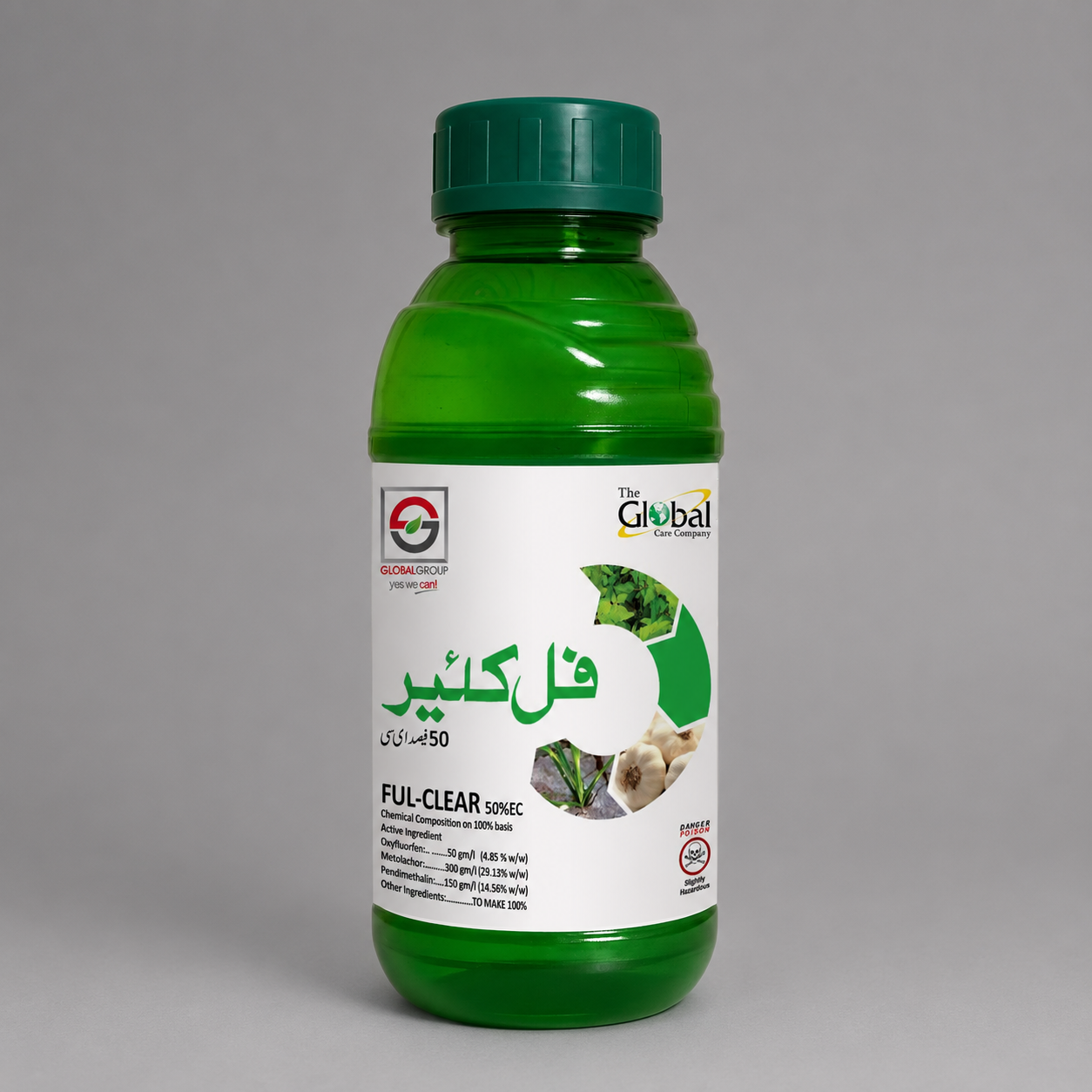Ful-Clear (Oxyfluorfen 4.85% + Metolachlor 29.13% + Pendimethalin 14.56% EC) Herbicide | Triple-Action Pre & Early Post-Emergence Weed Control by Global Care Company – Global Group